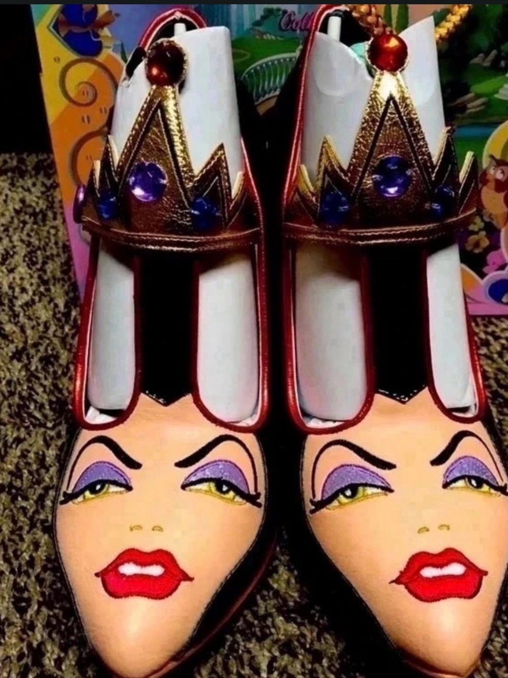 Rare! HTF Disney Irregular choice Evil Queen heels